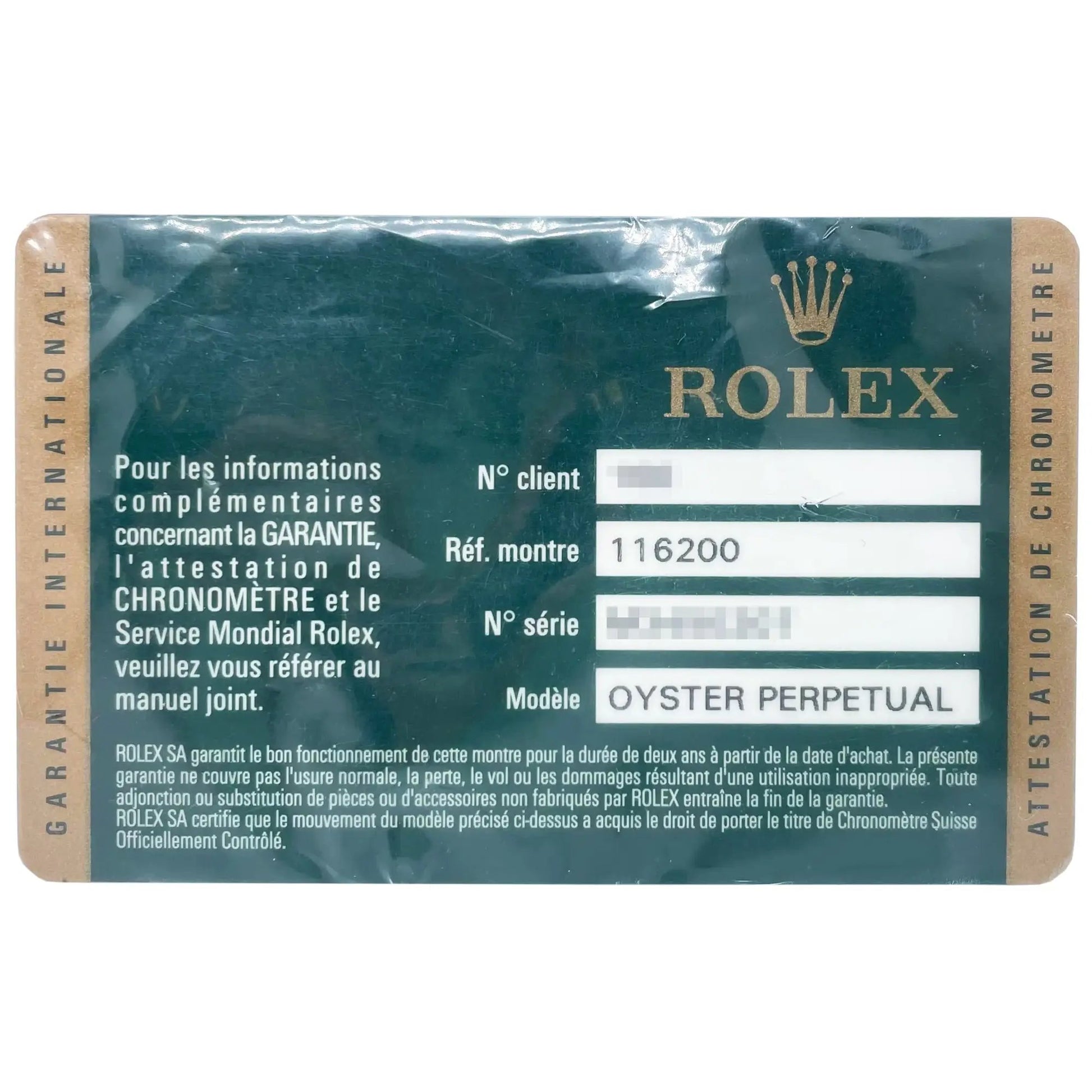 3rd image of Rolex 116200 sfao Wristwatch, DisplayModel condition