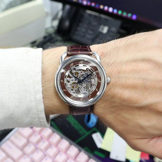 2nd image of Hermes  Hermes Arceau Squelette Wristwatch, PreOwned condition