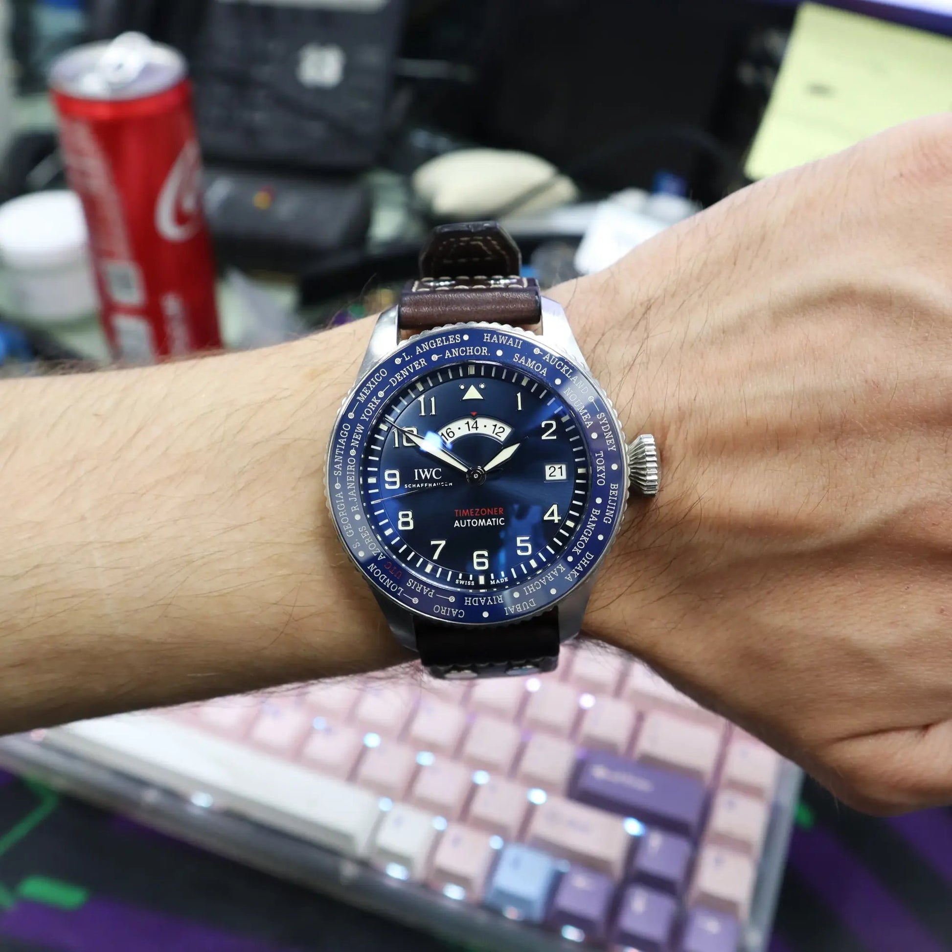 2nd image of IWC  IWC Timezoner Le Petit Wristwatch, PreOwned condition