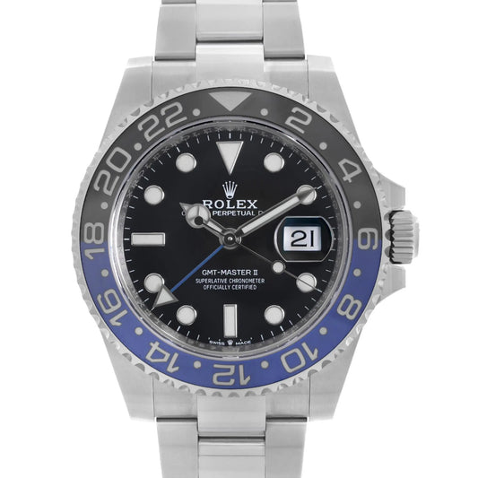 Up Close Front Facing Picture Of Rolex 126710BLNR Stainless Steel Watch New Condition