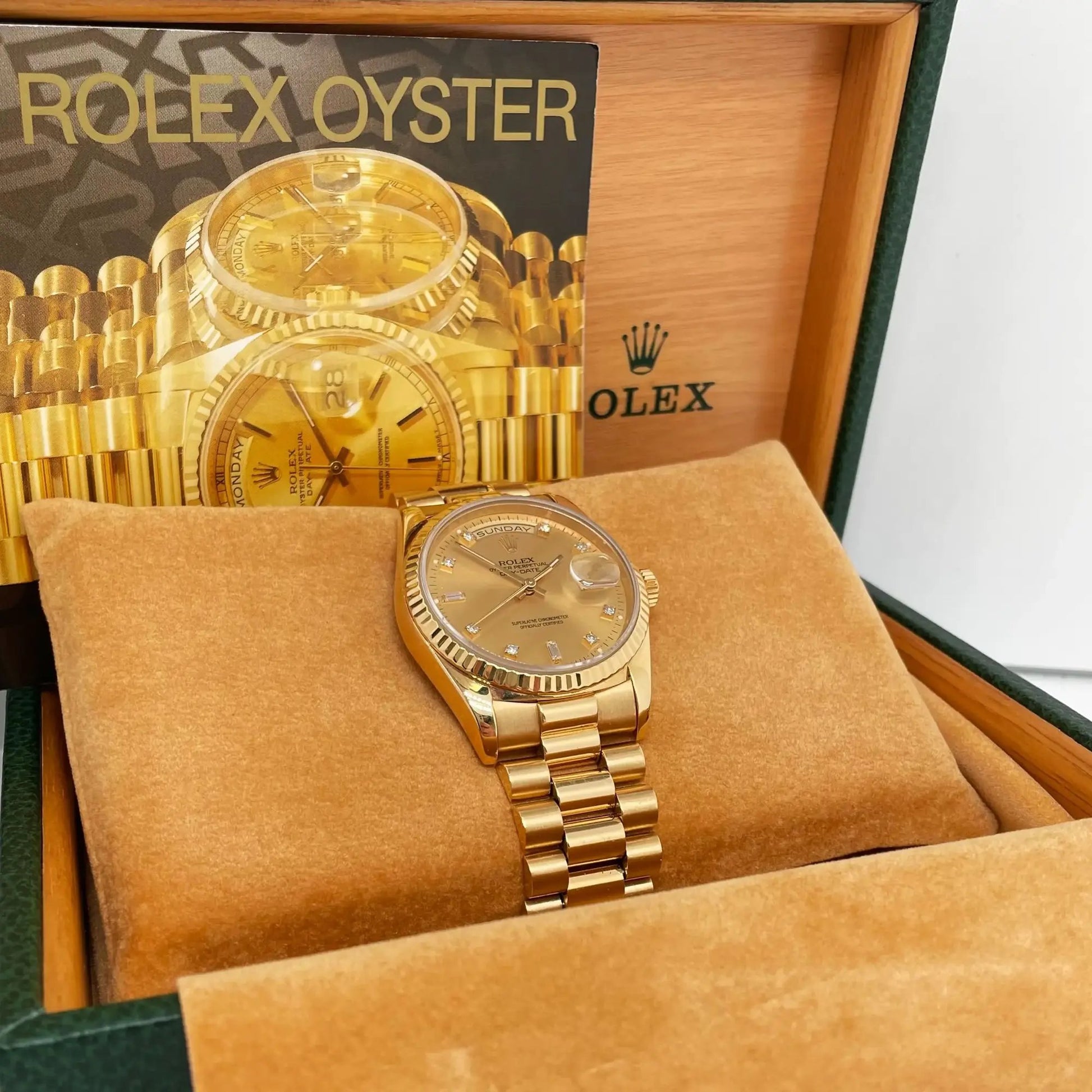 3rd image of Rolex Rolex Day-Date 18238 Wristwatch, PreOwned condition