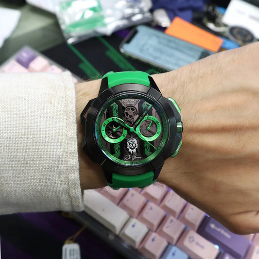 2nd image of JACOB & Co. Epic X Chrono Collection Dr. Green Wristwatch, PreOwned condition