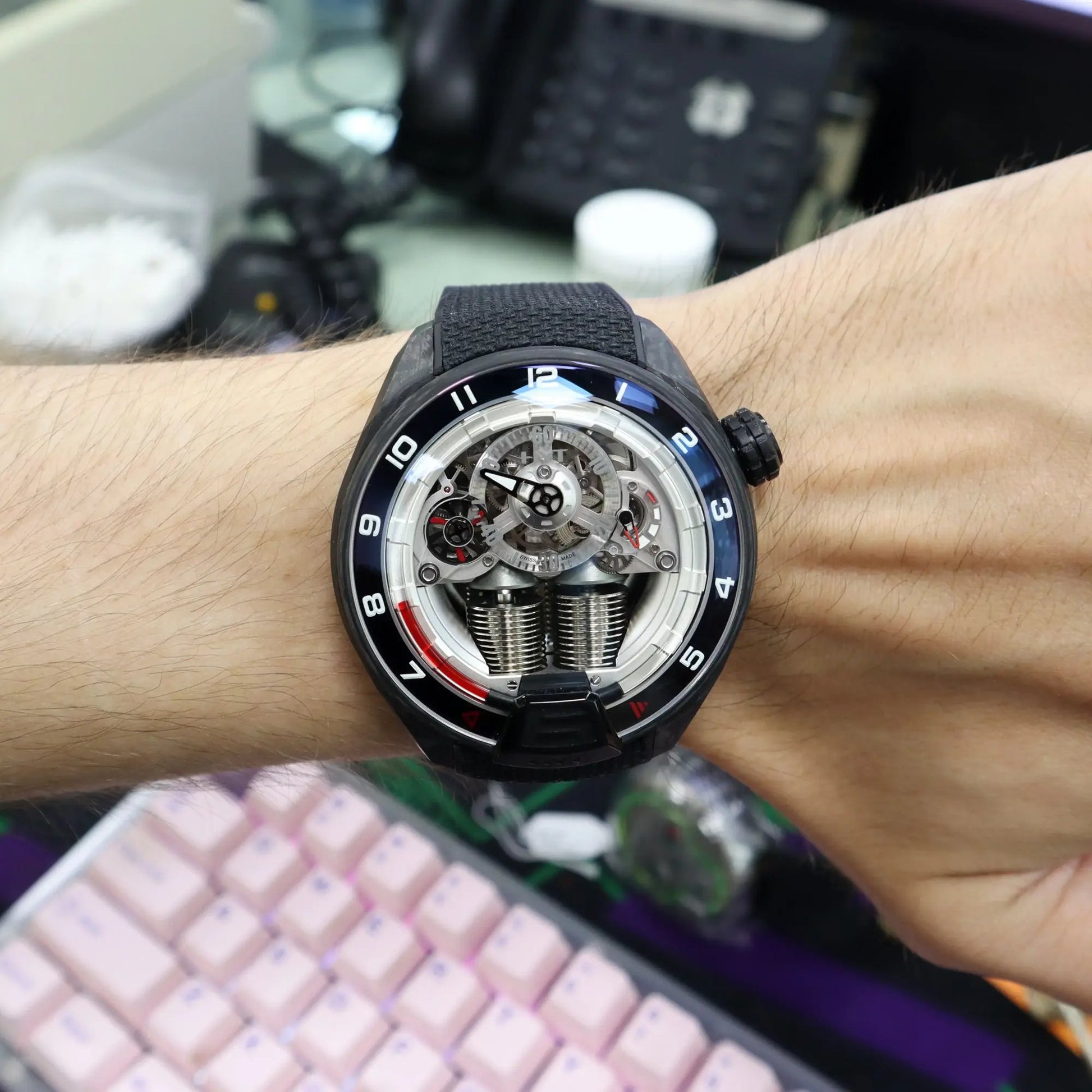 2nd image of hyt  HYT H4 Gotham Wristwatch, Unworn condition