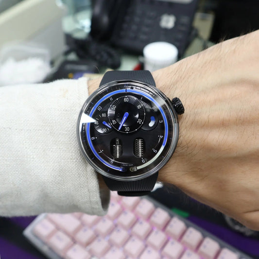 2nd image of HYT  HYT H0 Blue Night Wristwatch, New condition