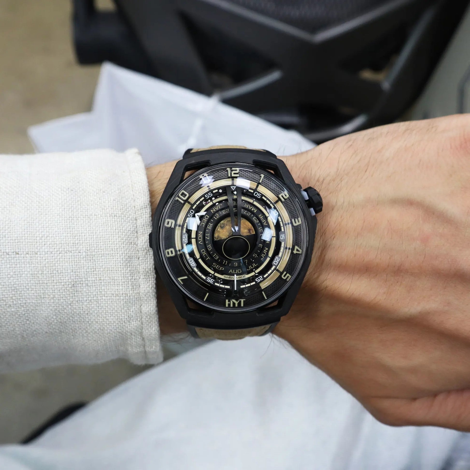 2nd image of HYT Moon Runner Desert Wristwatch, New condition