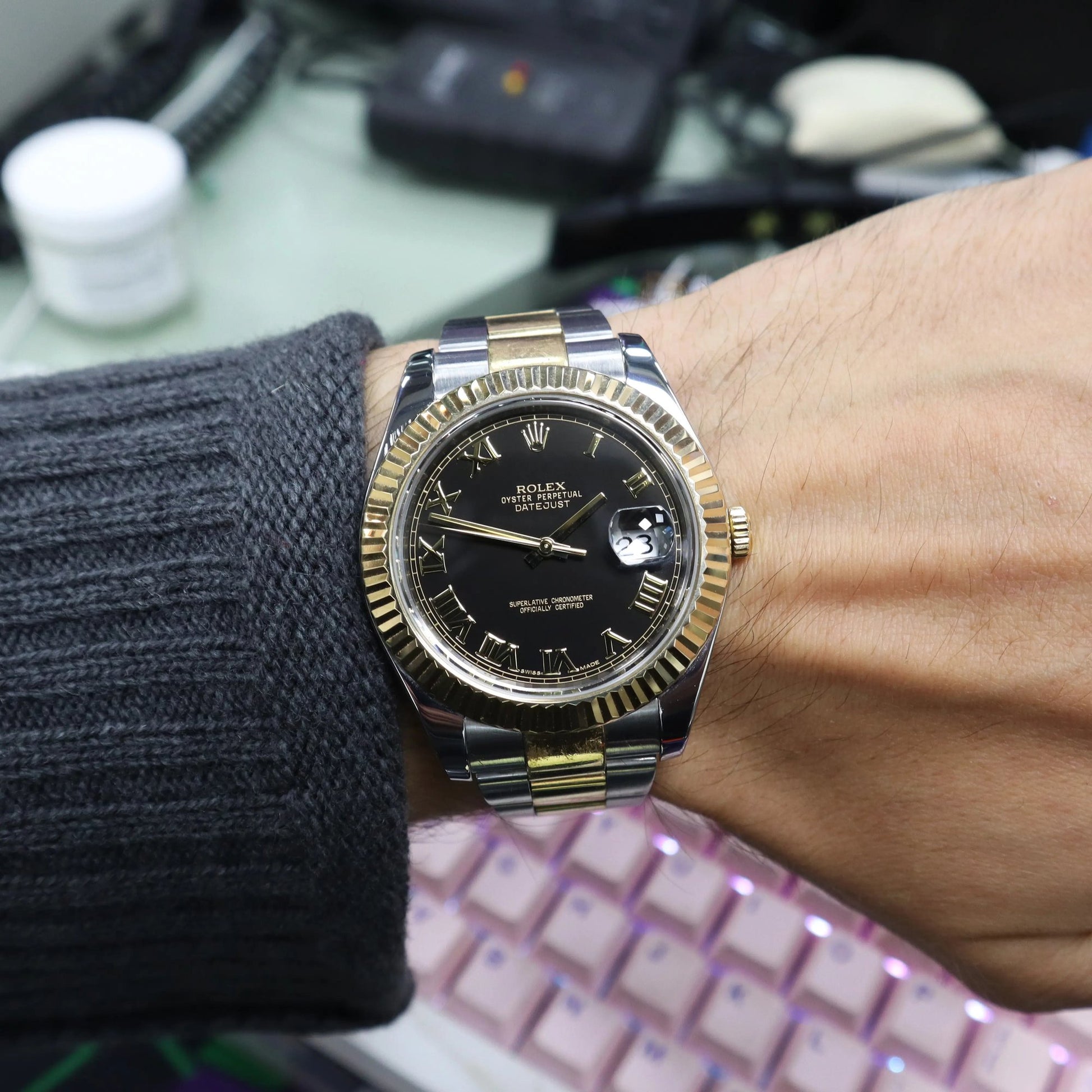 2nd image of Rolex Datejust II Wristwatch, PreOwned condition