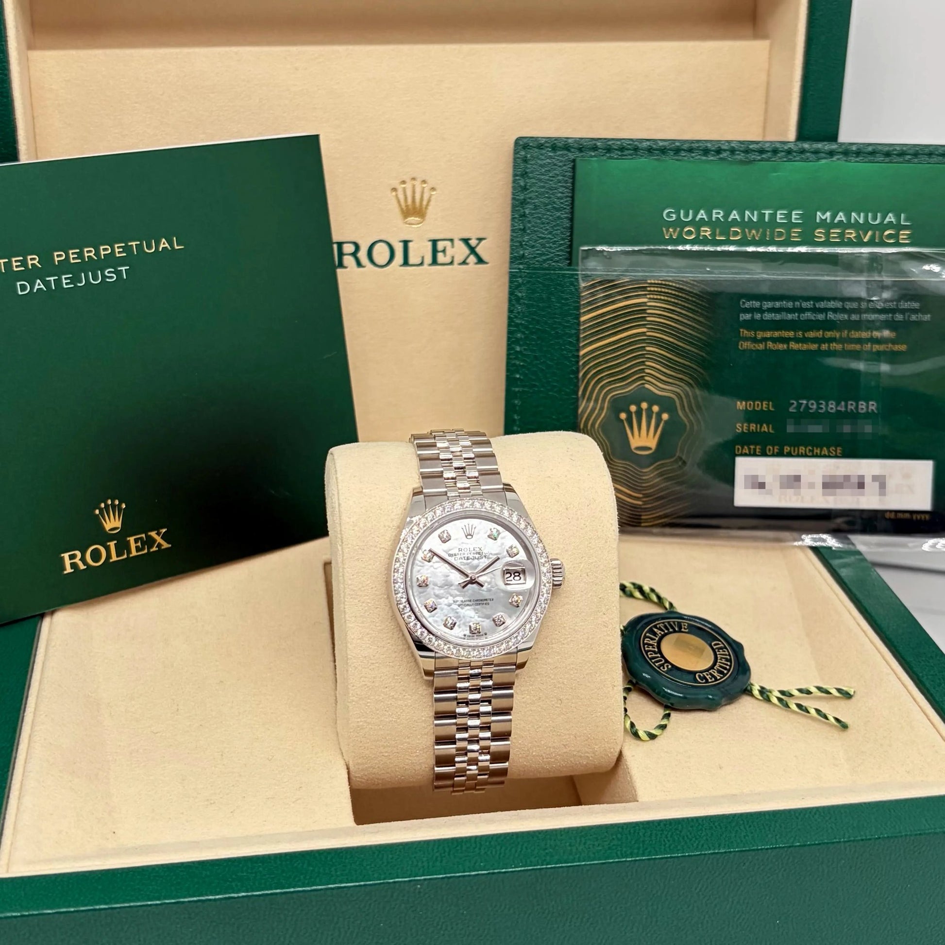 3rd image of Rolex Rolex Lady-Datejust 28 Wristwatch, New condition