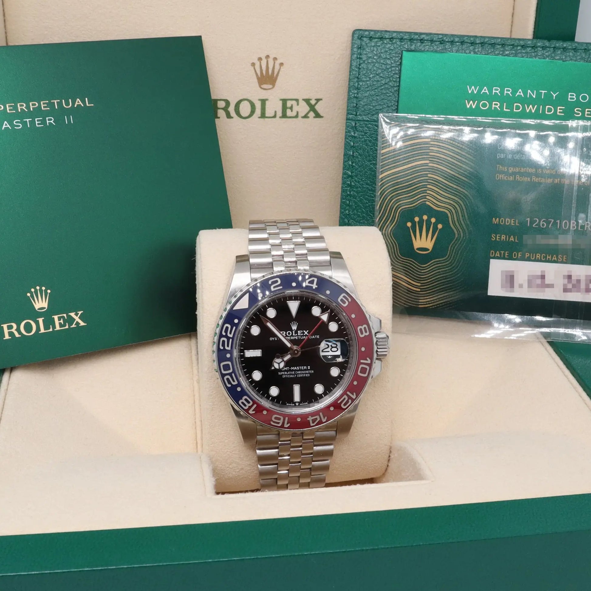 3rd image of Rolex Rolex GMT Master II 126710BLRO Wristwatch, PreOwned condition