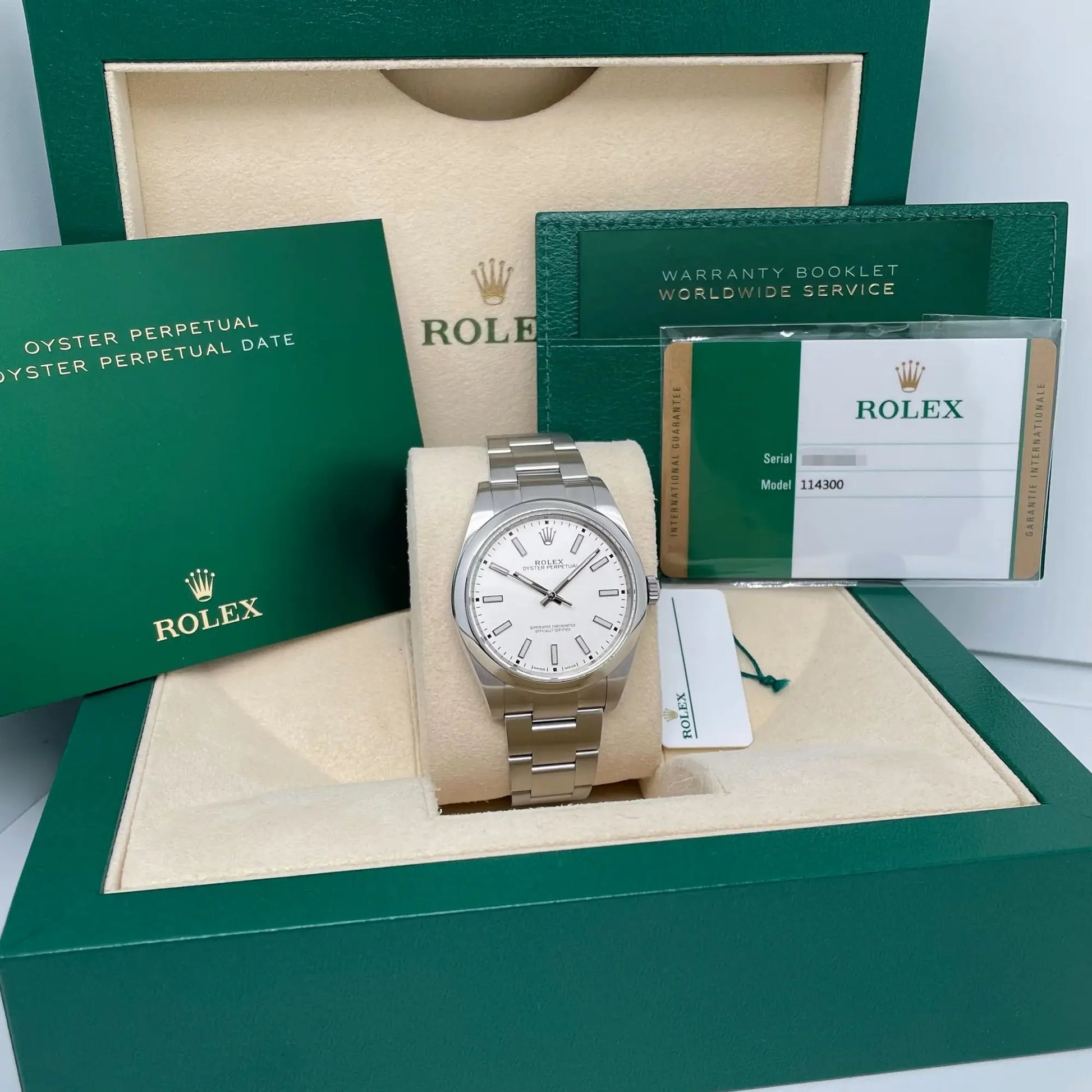 3rd image of Rolex Rolex Oyster Perpetual 114300 Wristwatch, PreOwned condition