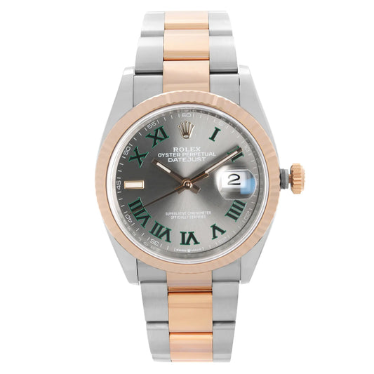 Front Full View Of Rolex 126231 Stainless Steel Watch New Condition