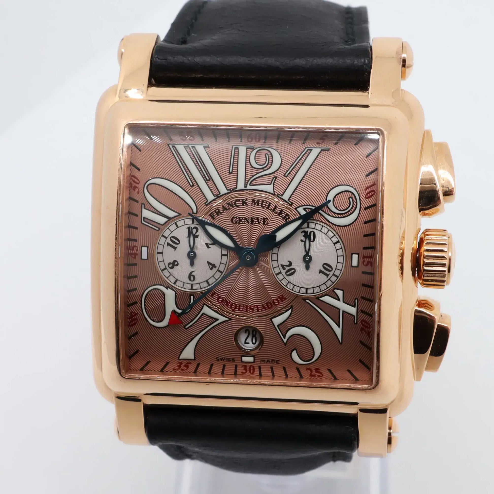 Franck Muller Conquistador Cortez 41mm 10000CC 18K Yellow Gold Bronze Dial Watch