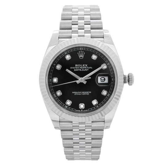 Front Full View Of Rolex 126334 Stainless Steel Watch Unworn Condition