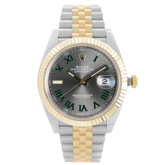 Front Full View Of Rolex 126333 Stainless Steel Watch New Condition