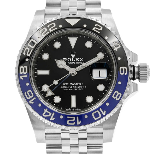 Up Close Front Facing Picture Of Rolex 126710BLNR Stainless Steel Watch New Condition