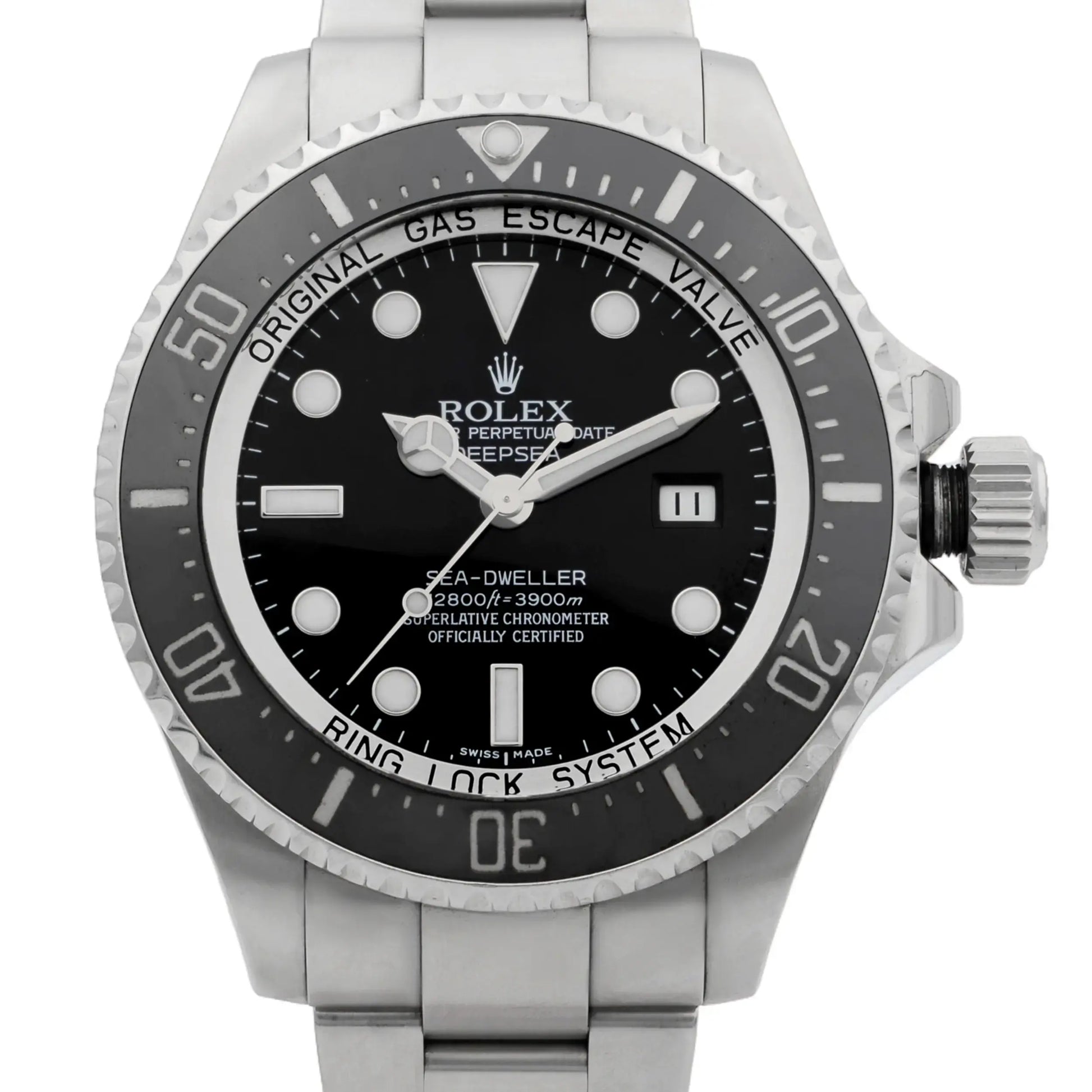 Up Close Front Facing Picture Of Rolex 116660 Stainless Steel Watch Pre Owned Condition