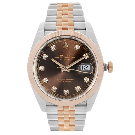 Front Full View Of Rolex 126331 Stainless Steel Watch New Condition