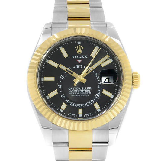 Up Close Front Facing Picture Of Rolex 326933 Stainless Steel Watch Pre Owned Condition