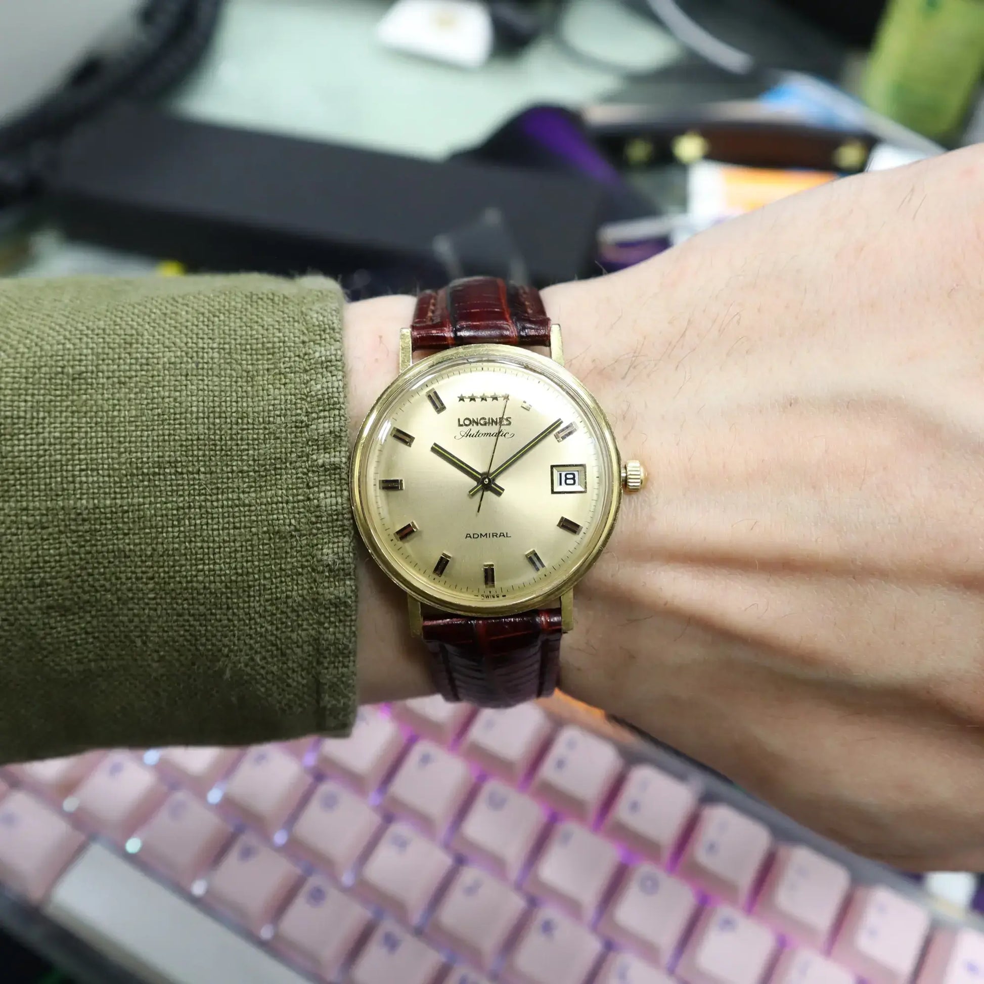 2nd image of Longines 5 Star Admiral Wristwatch, PreOwned condition