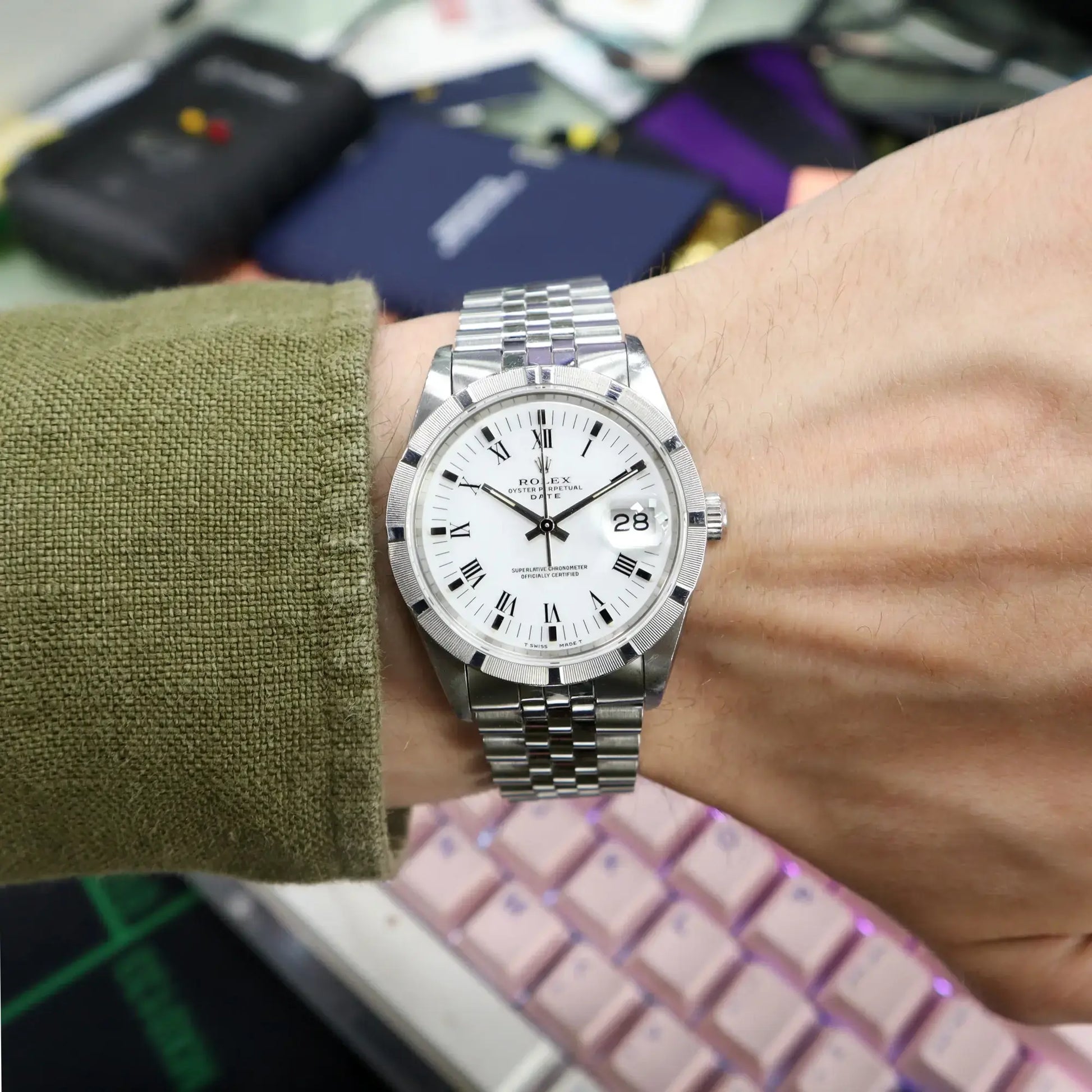 2nd image of Rolex Rolex Date 15210 Wristwatch, PreOwned condition