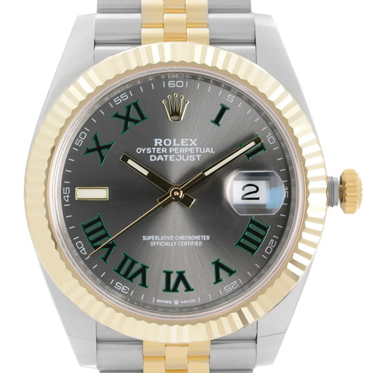 Up Close Front Facing Picture Of Rolex 126333 Stainless Steel Watch New Condition