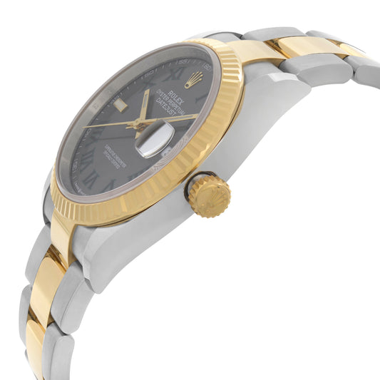 View Of Crown Facing Side Of Rolex 126233 Stainless Steel Watch New Condition