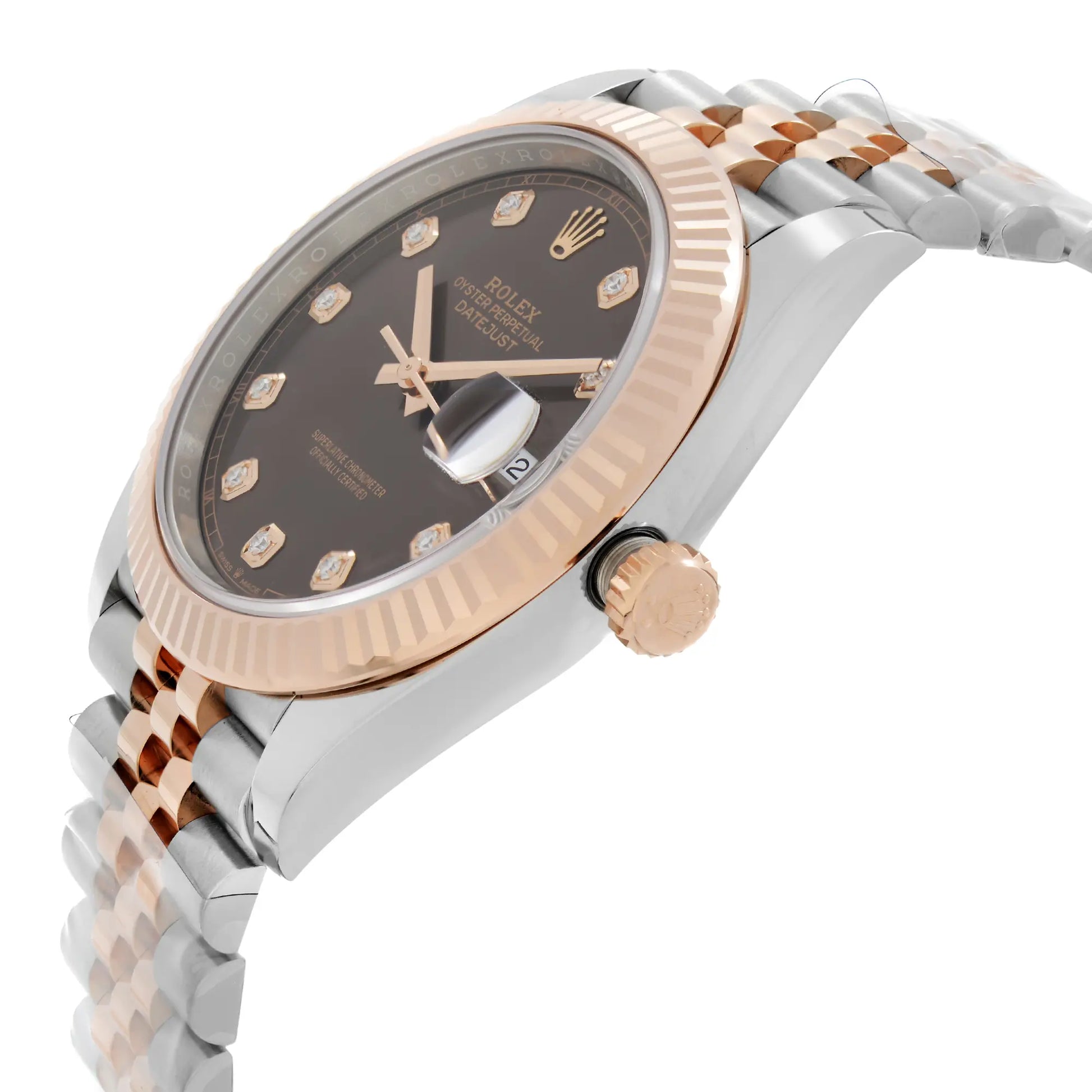 View Of Crown Facing Side Of Rolex 126331 Stainless Steel Watch New Condition