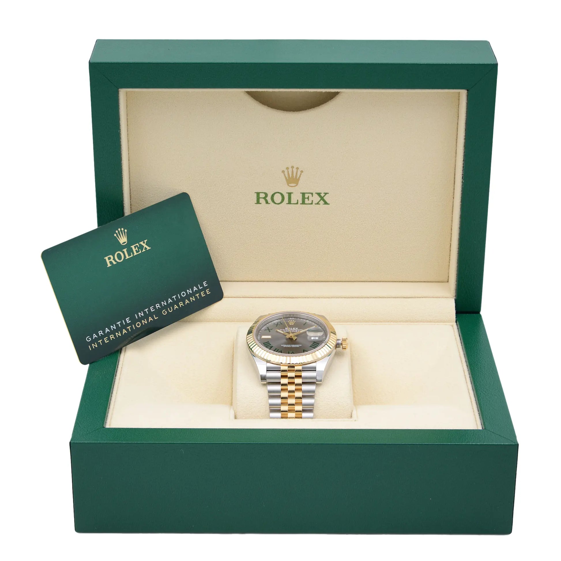  Full View Box, Documents and Rolex 126333 With Watch In The Image 
